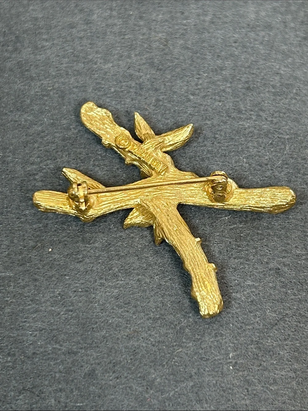 Sarah Coventry Gold Branch Twig Brooch